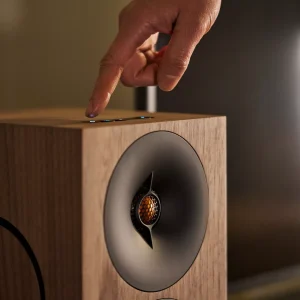 Tay chạm nút đỉnh Cambridge Audio L/R M Walnut với tweeter honeycomb