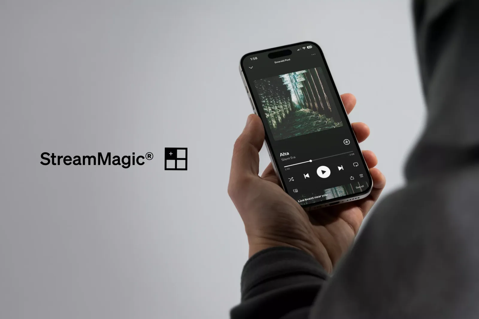App StreamMagic trên điện thoại điều khiển Cambridge Audio L/R X