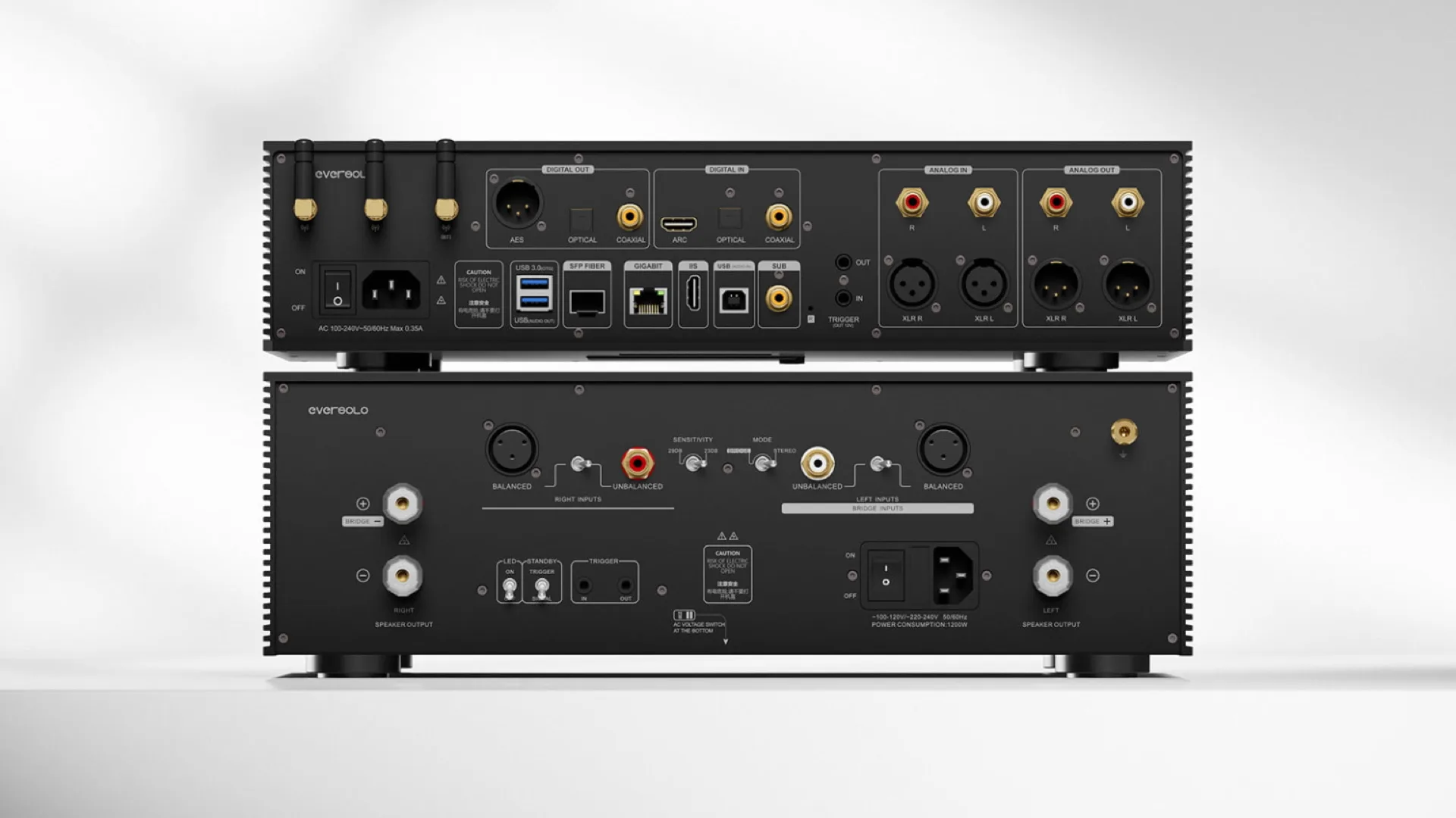 Hệ Eversolo AMP-F8 ghép cùng DMP-A8 Gen 2