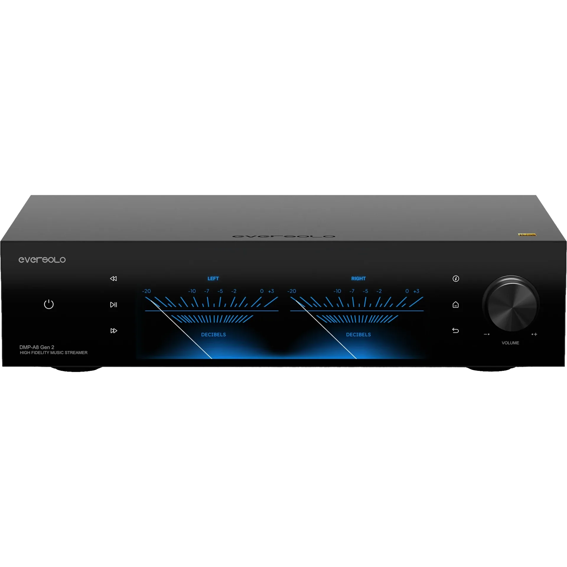 Eversolo DMP-A8 Gen 2 góc chéo khung nhôm đen