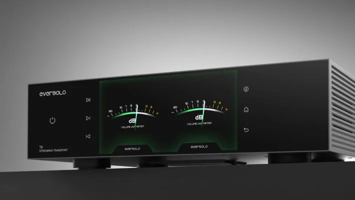 Eversolo T8 màn hình VU meter kiểu kim stereo firmware 1.5.90