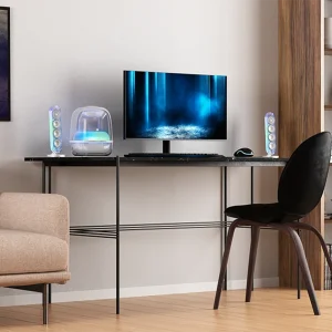 Harman Kardon SoundSticks 5 Wi-Fi trong không gian sống, hệ 2.1 và đèn vòm