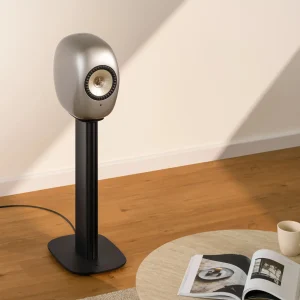 Cặp KEF LS LUXE trên S-LUXE Floor Stand góc trái