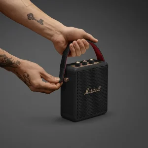 Tay gắn quai đeo Marshall Stockwell III lót đỏ nút brass