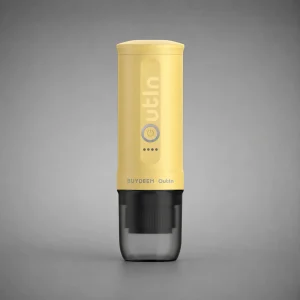 Máy pha cafe OutIn Nano Portable Espresso màu Mellow Yellow trên nền vàng