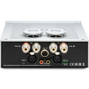 Pro-Ject Amp Box RS2 bạc mặt sau XLR RCA cọc loa