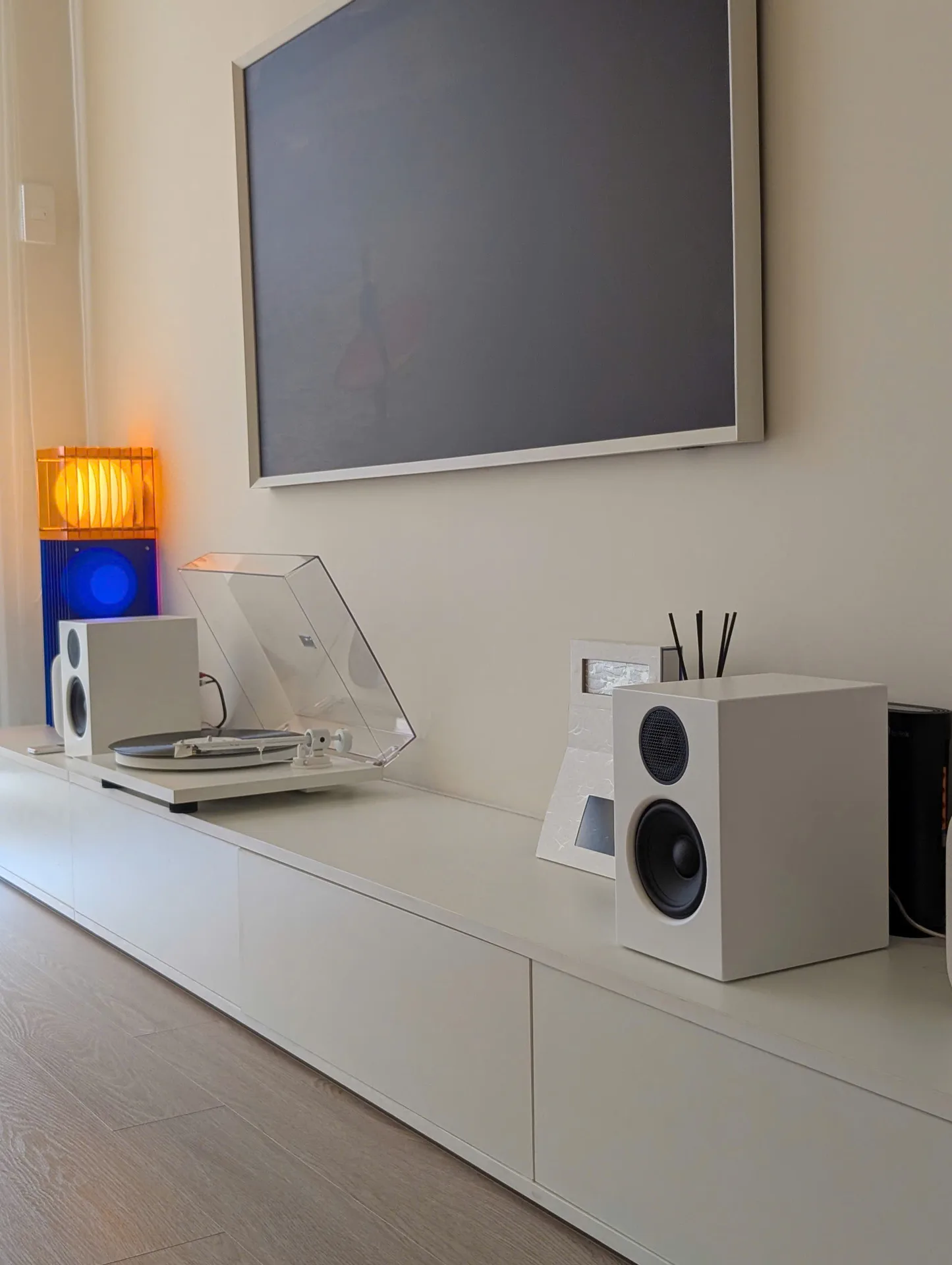 Chi tiết setup mâm than Pro-Ject T1 All White full set trắng Quận 2
