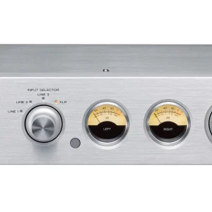 TEAC AX-505 bạc mặt trước VU meter