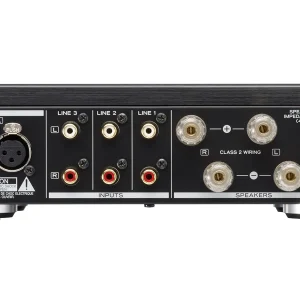 TEAC AX-505 đen mặt sau XLR RCA cọc loa