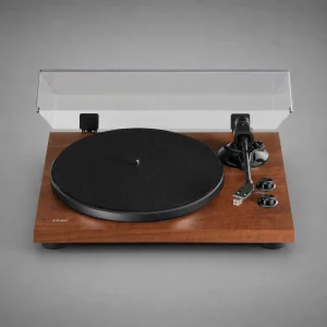 Mâm than TEAC TN-280BT-A3 mặt trước finish đen platter nhôm