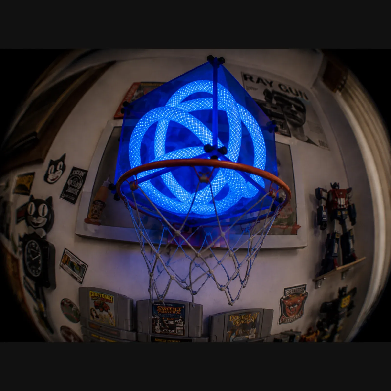 Cube Lamp 18 Aurora Blue trong không gian setup District M
