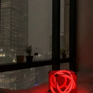 Cube Lamp 18 Ember Red chân dung ánh sáng District M
