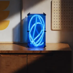 Cube Lamp 38 Aurora Blue lifestyle District M