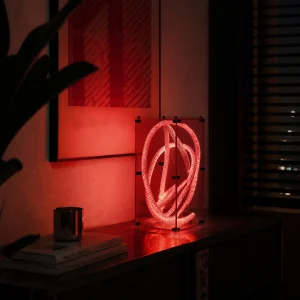 Cube Lamp 38 Ember Red trên tủ District M