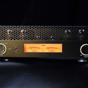 FiiO EA13 Black ampli đèn Class A mặt trước VU meter District M