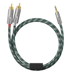 FiiO LINK RCA3 cáp 3.5mm to dual RCA 100cm bện xanh District M