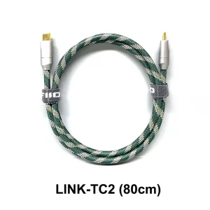 FiiO LINK TC2 cáp USB-C to USB-C 80cm bện xanh District M