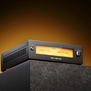 FiiO WARMER R2R Black mặt trước VU meter amber District M