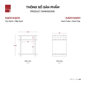 Kạch Kạch Ghép Concept: chi tiết cạnh PVC vân gỗ và nam châm