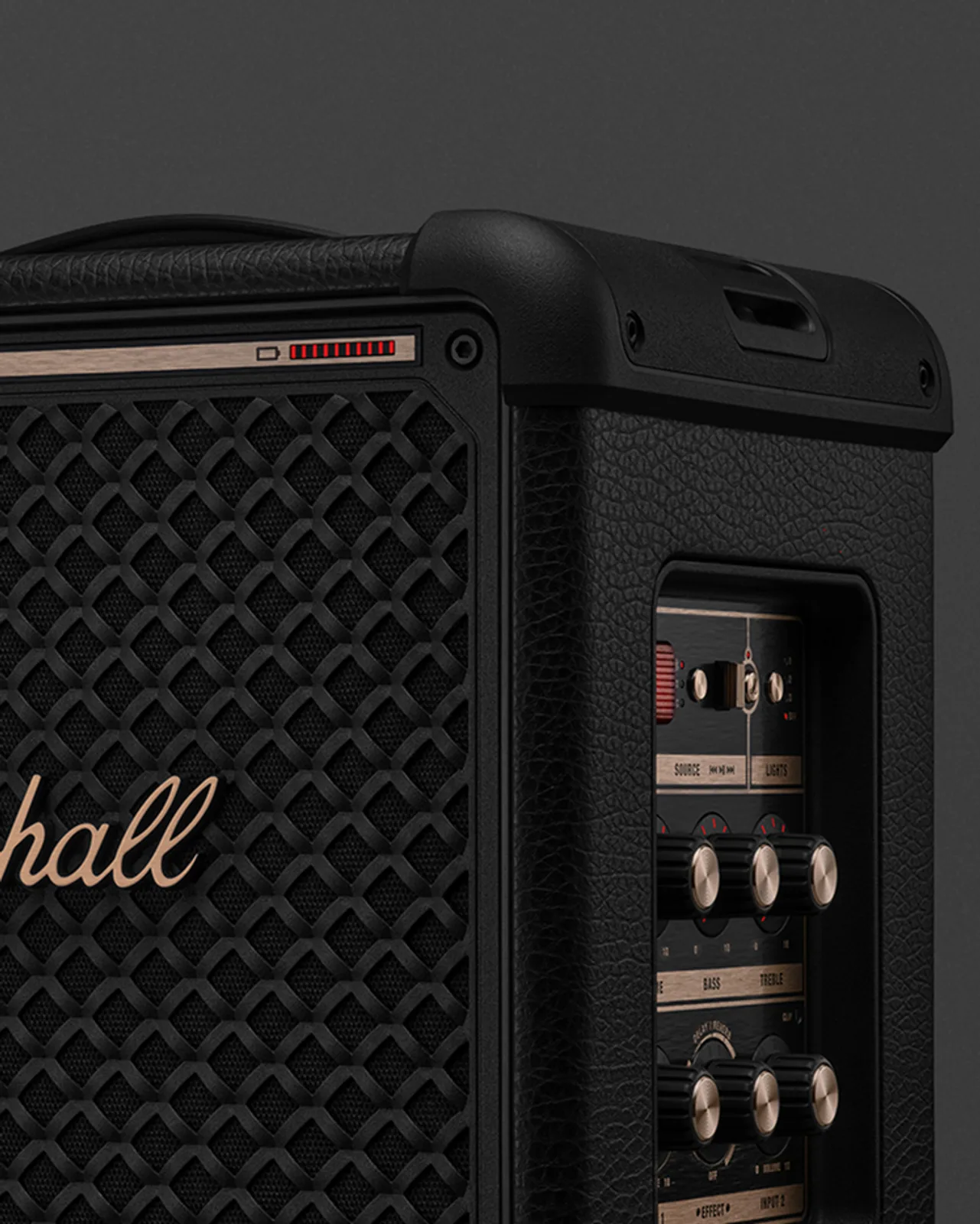 Marshall Bromley 150 kết nối mic và nhạc cụ District M
