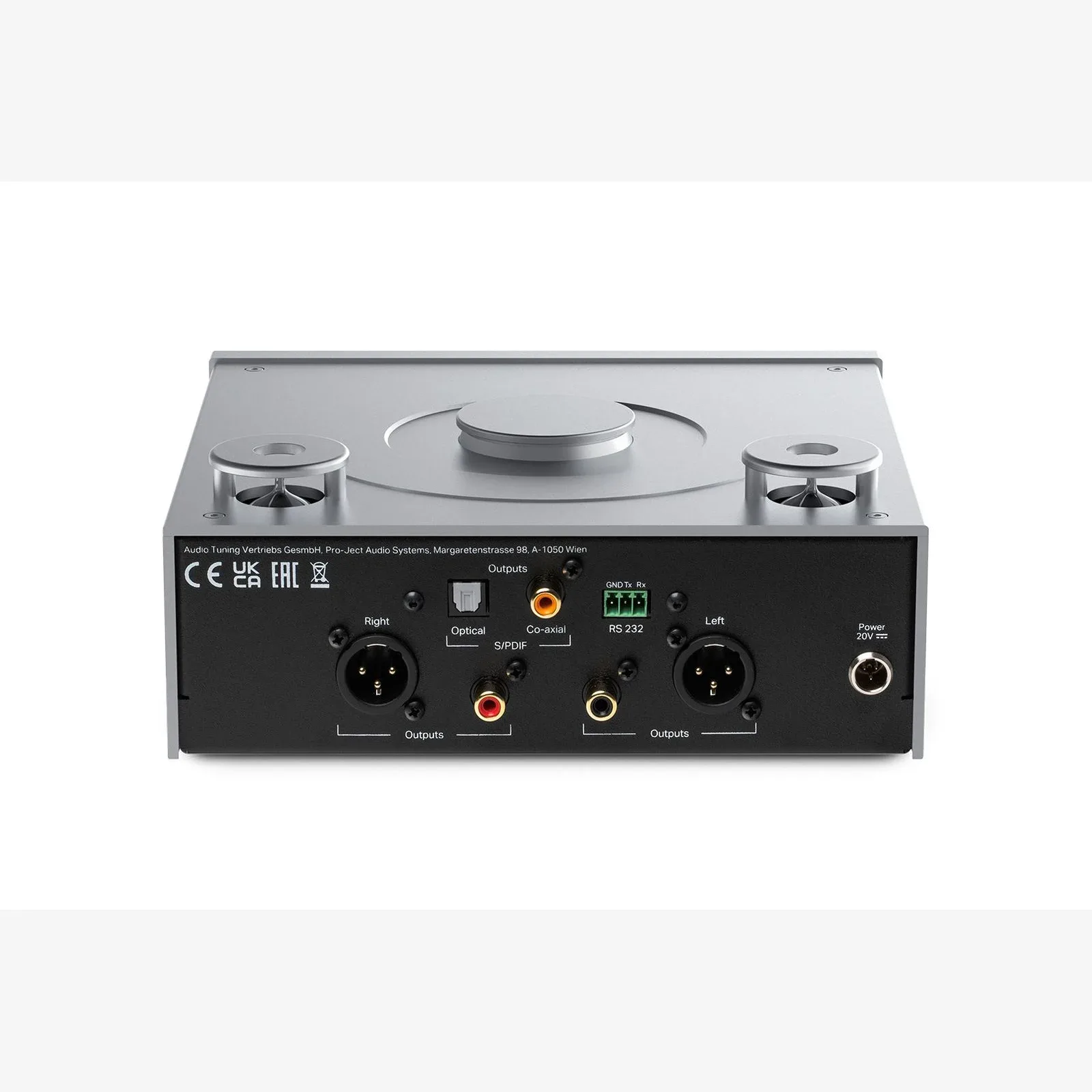 Pro-Ject CD Box RS2 Tube mặt sau XLR RCA District M