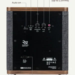 Mặt sau Ruark RS1: crossover level phase RCA auto-on District M