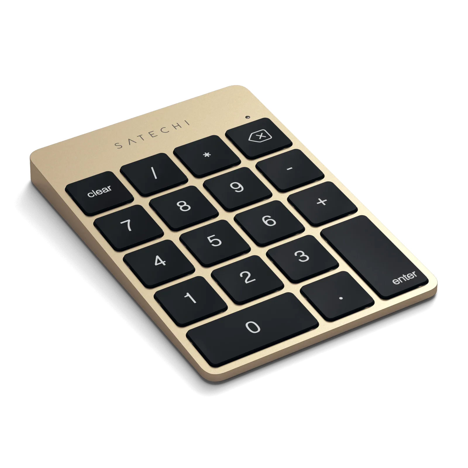 Satechi Aluminum Numpad Gold góc nghiêng