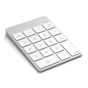 Satechi Aluminum Numpad Silver góc nghiêng