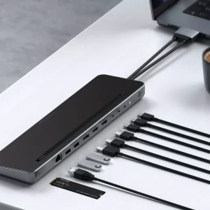 Dual Dock Stand với SSD và phụ kiện cổng