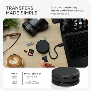 Cáp USB-C xoắn OntheGo 7-in-1