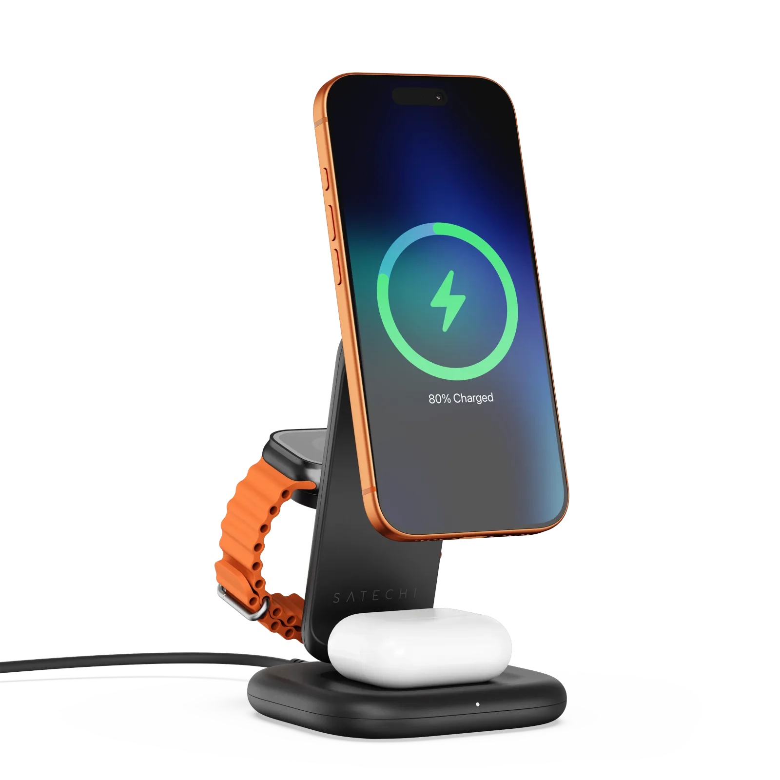 Satechi 3-in-1 Foldable Qi2 25W