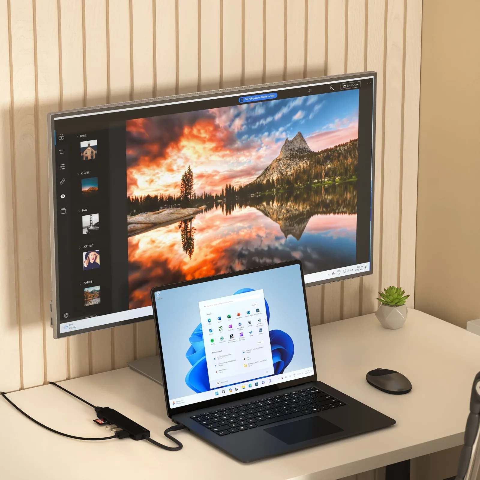 USB-C PD Slim Multiport 7in1