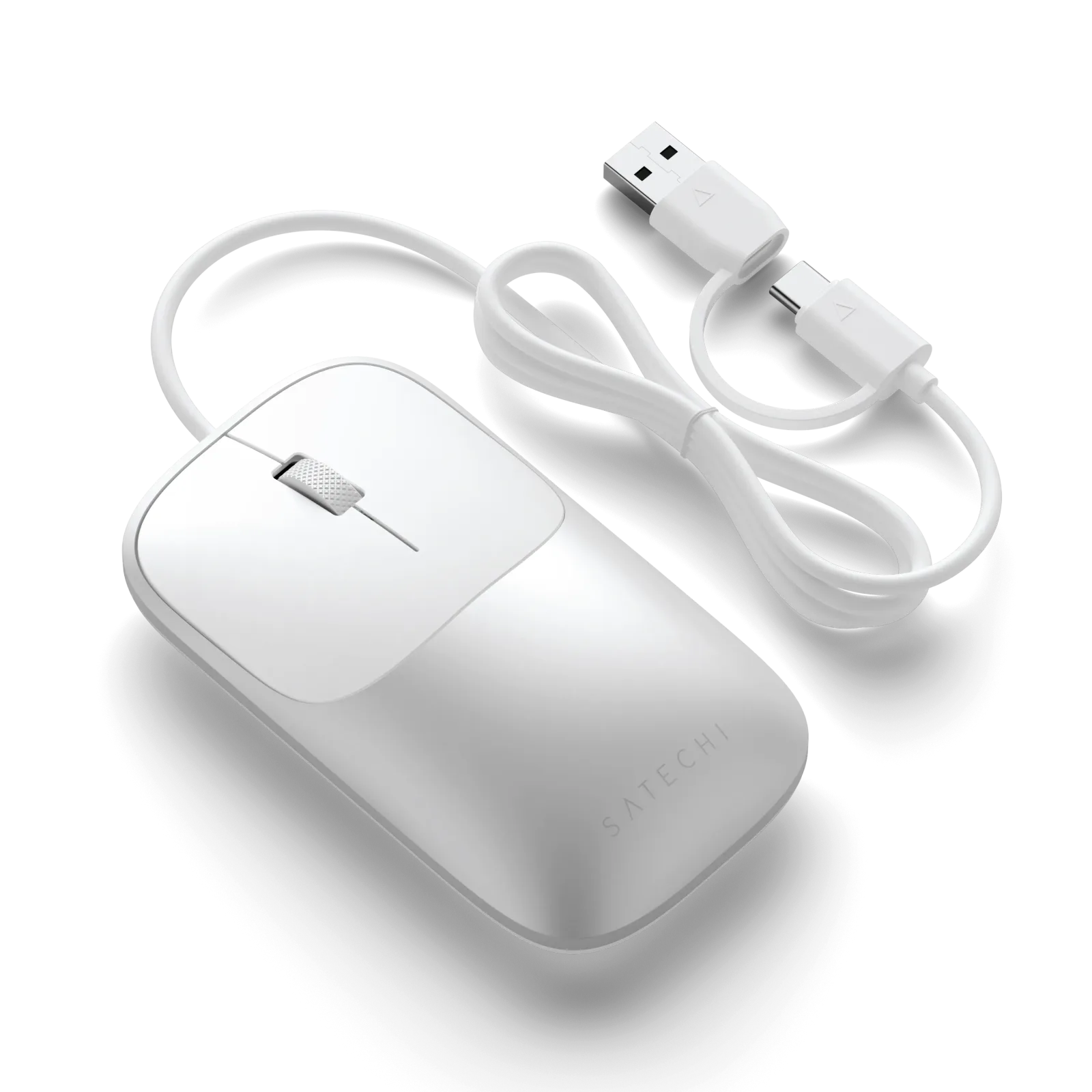 Satechi Slim LX Silver góc nghiêng