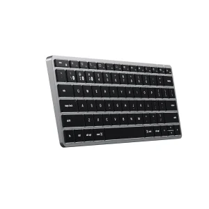 Satechi Slim X1 Space Gray góc nghiêng trên nền trắng