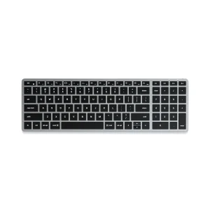 Bàn phím Bluetooth Satechi Slim X2 Space Gray nhìn từ trên có numpad