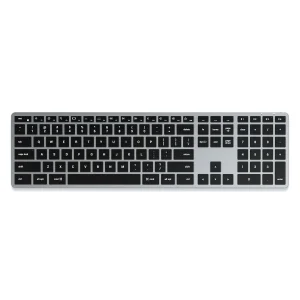 Bàn phím Bluetooth Satechi Slim X3 Space Gray extended có numpad