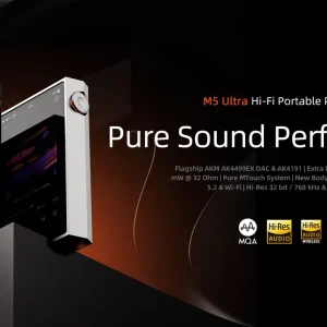Shanling M5 Ultra Black và Silver portable player District M