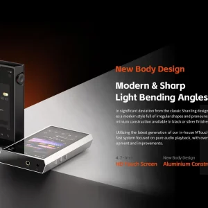 Shanling M5 Ultra khung nhôm góc cạnh màn 4.7 inch District M