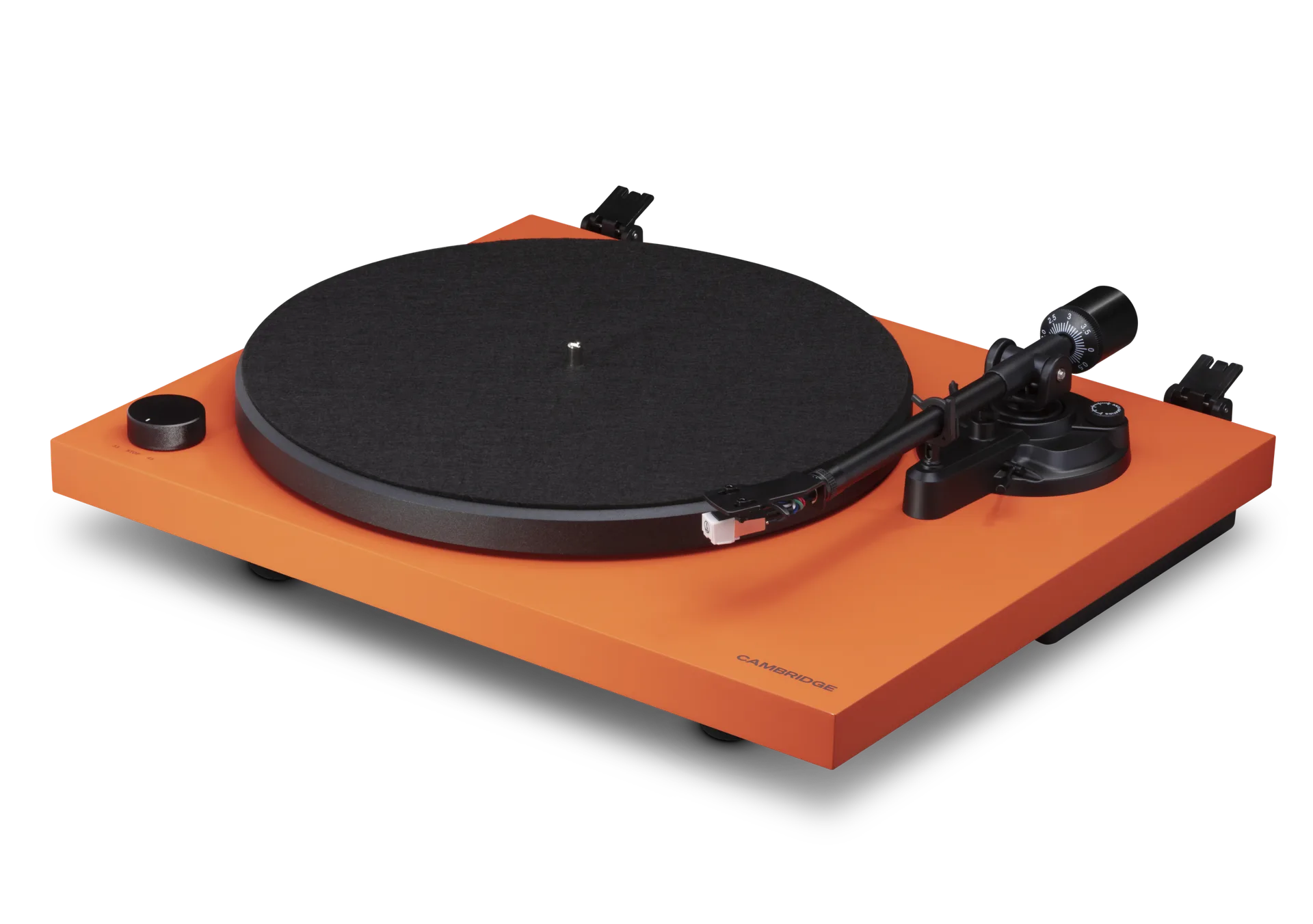 Chi tiết tonearm và platter Cambridge Audio Spira Orange District M