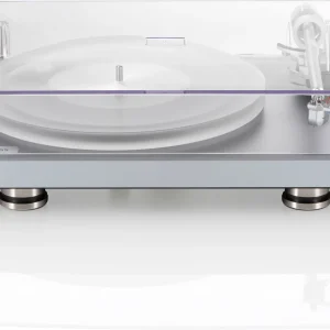 Clearaudio Compass màu silver với nắp acrylic đóng