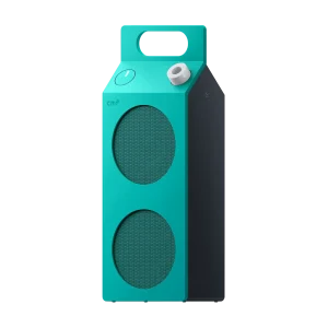 CMF Speaker M màu turquoise, hai lưới tròn và quai xách