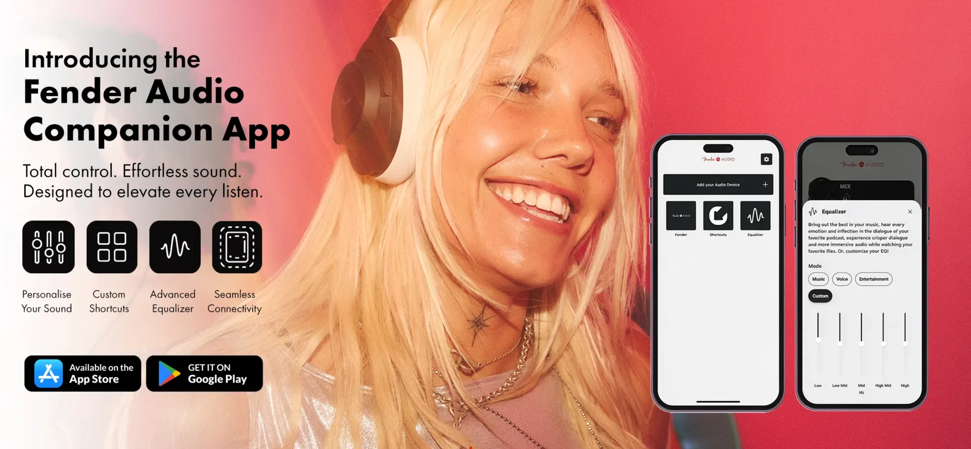 Fender Audio Companion App giới thiệu EQ Shortcuts kết nối District M