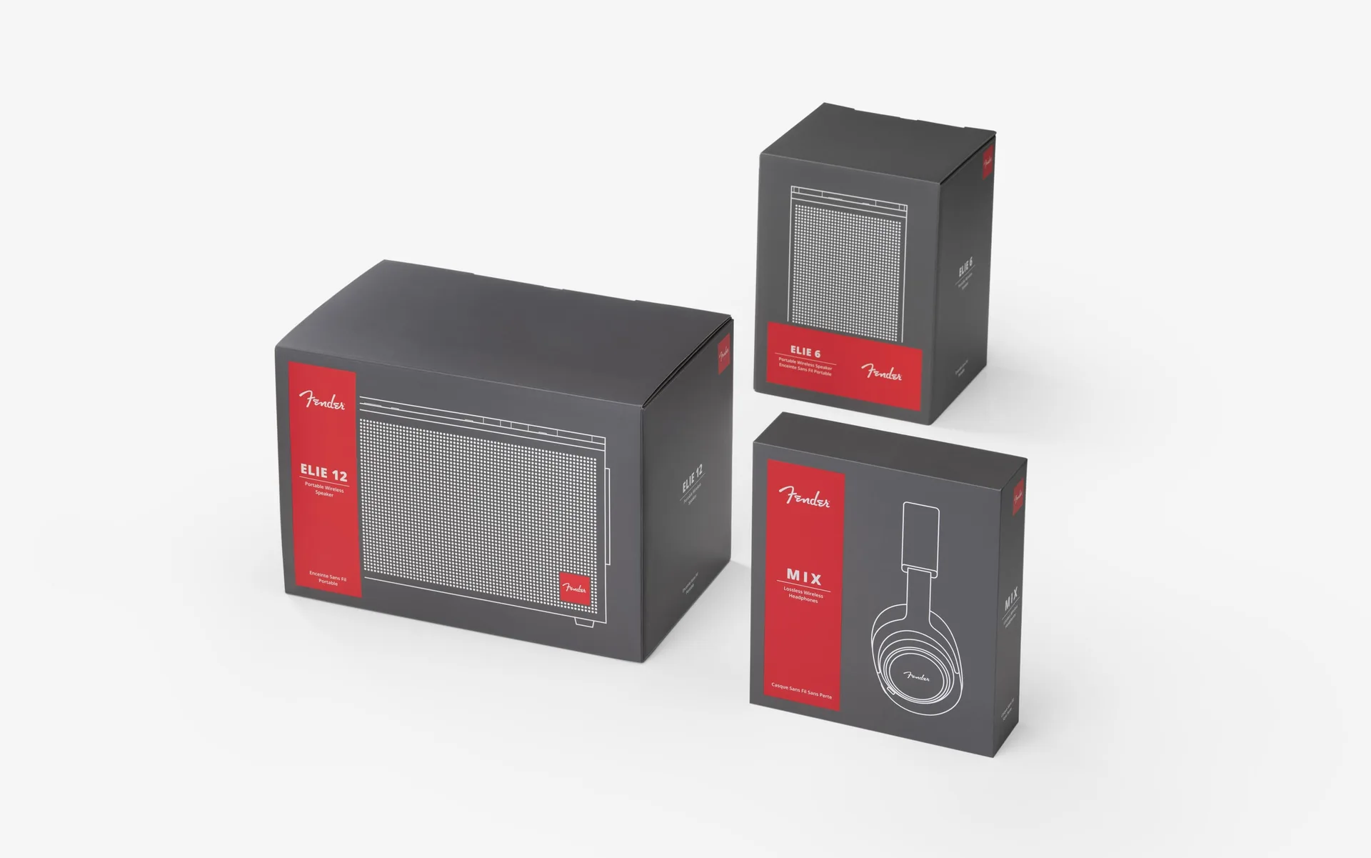 Hộp Fender MIX headphones Packaging Ponti Design District M