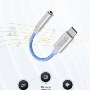 JCALLY JM12 USB-C DAC dongle bạc District M