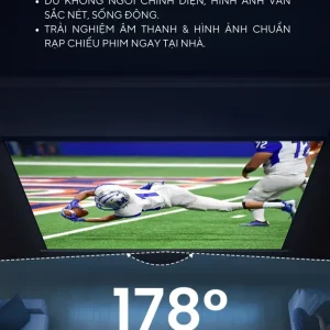Góc nhìn rộng màn chiếu điện JMGO 100 inch