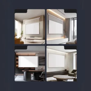 Hộp cuộn màn chiếu điện JMGO 100 inch