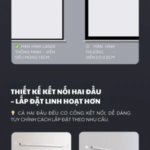 Lắp đặt treo tường hoặc trần màn chiếu điện JMGO