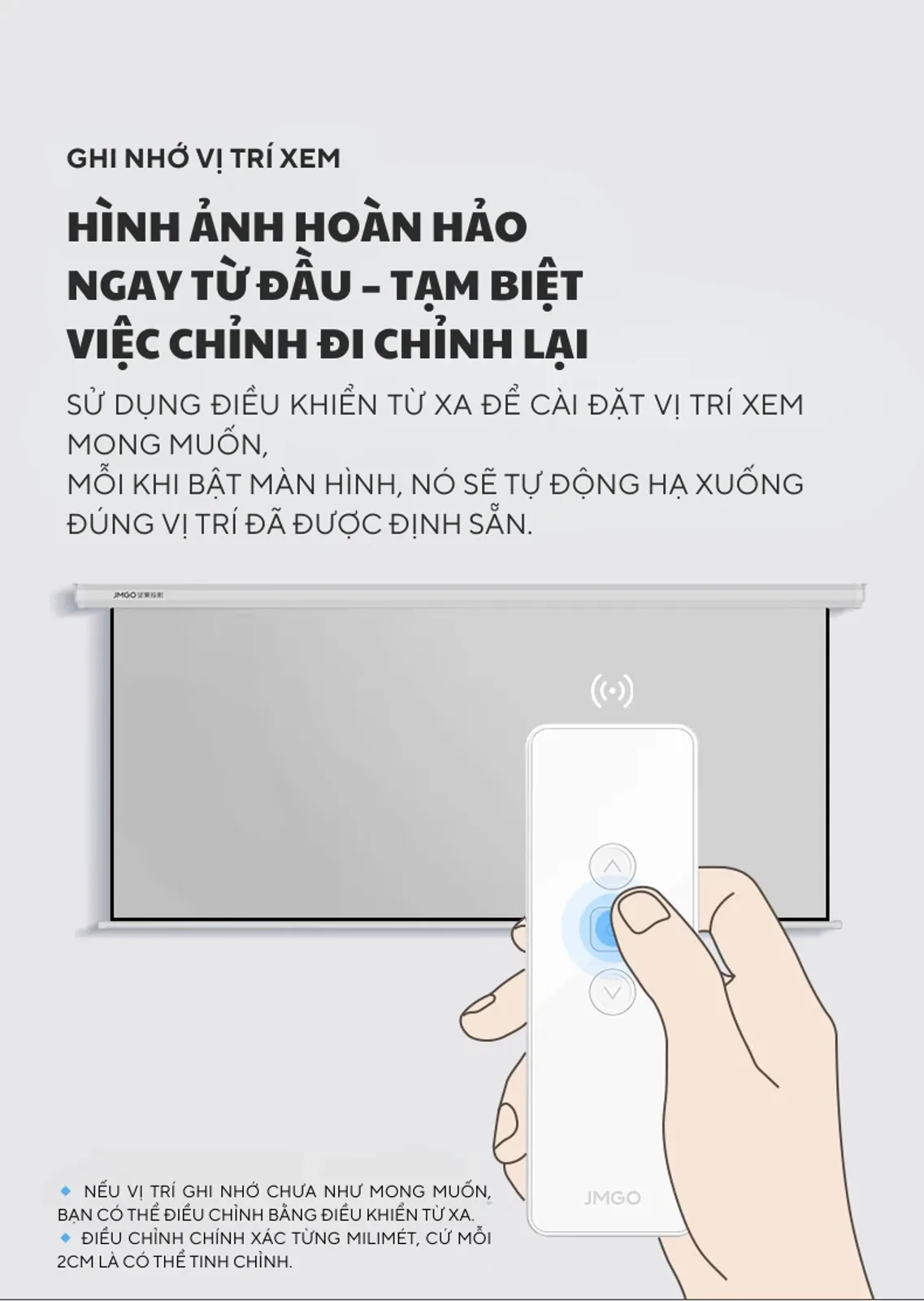 Động cơ điện cuộn màn JMGO 100 inch