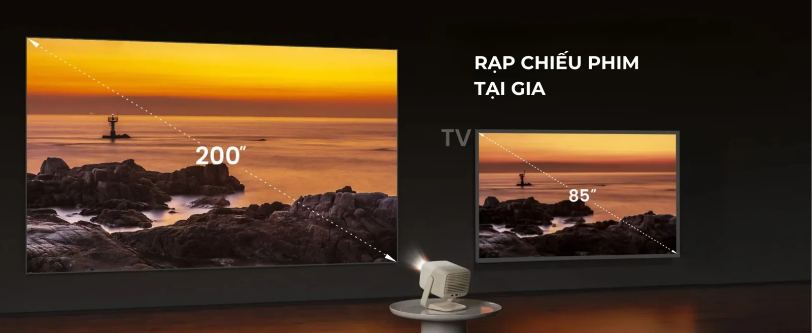 Hình ảnh Full HD LED trên JMGO N1S Nano