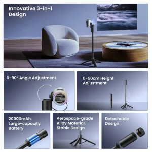 JMGO Pico Play Bundle Power Stand studio